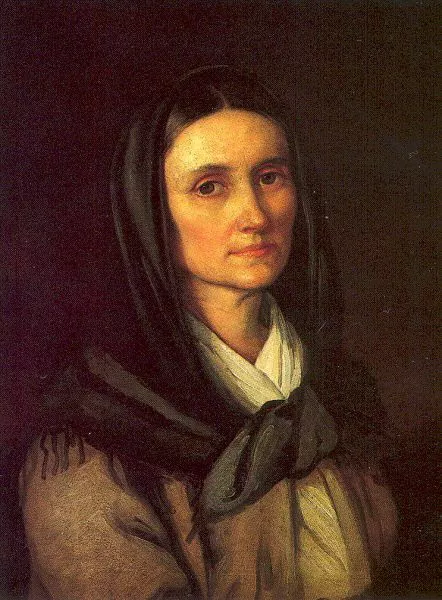 Oil Hand painted Petrich Soma Orlai Hungarian - Portrait of the Artist's Mother