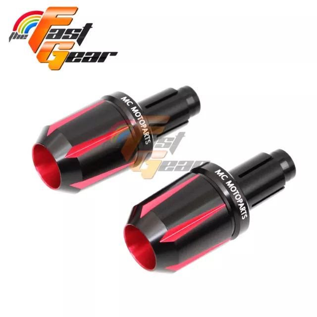 RED CNC Bar End Sliders Tforce For Yamaha YP 250 / 400 Majesty All Year