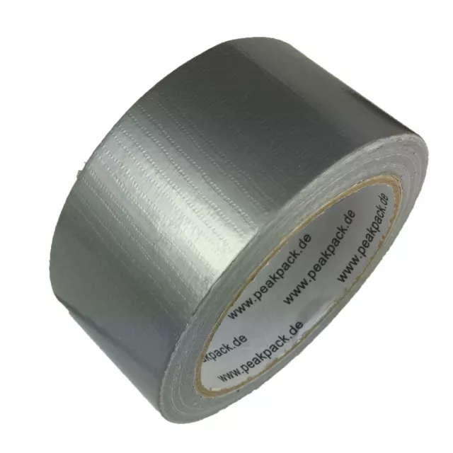 1x Silber 48mm x 20m Gewebeband 180µm Paketband Panzerband Panzertape Klebeband