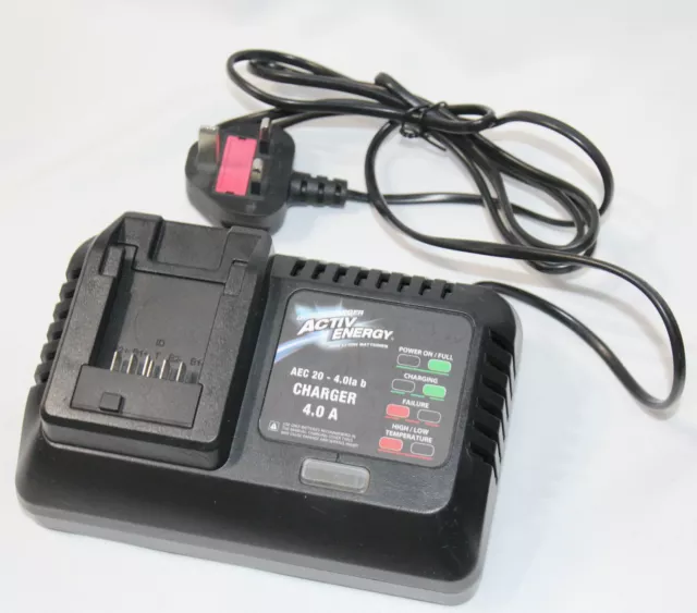 GENUINE ACTIV ENERGY Ferrex Battery Charger for 20V/40V 5Ah/2.5Ah & 20V