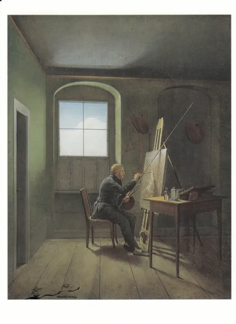 Postkarte: Kersting - Caspar David Friedrich in seinem Atelier