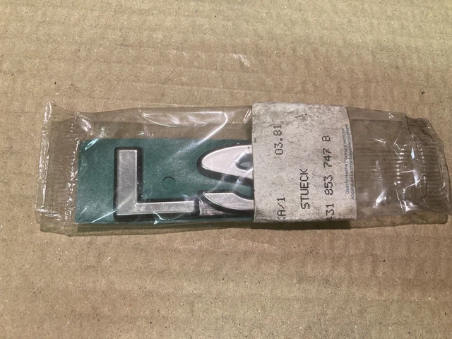 Genuine NOS Audi 100 C2 'LS' badge 863853747 Audi 100 Avant 1981