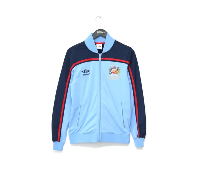 1981 Manchester City Retro Umbro FA Cup Final Walkout Jacket Track Top (S)