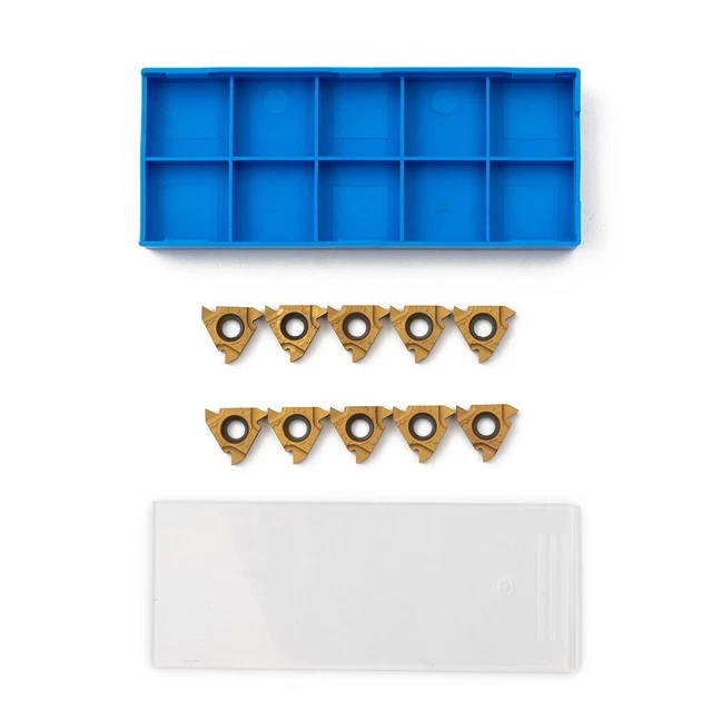 Achieve Superior Precision with 10pcs 16ER AG60 External Thread Carbide Inserts
