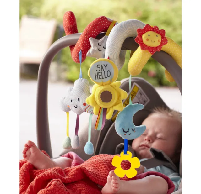 Baby Crib Cot Pram Hanging Rattle Spiral Stroller Car Seat Pushchair Toy