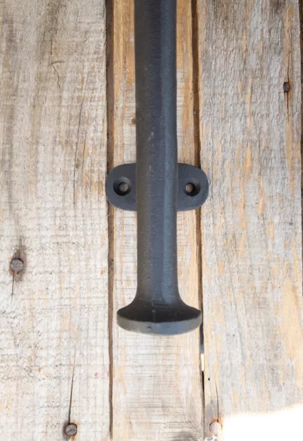 Barn Door Handle, 12" Garden Gate Pull, Cast Iron Garage Double Sliding Door