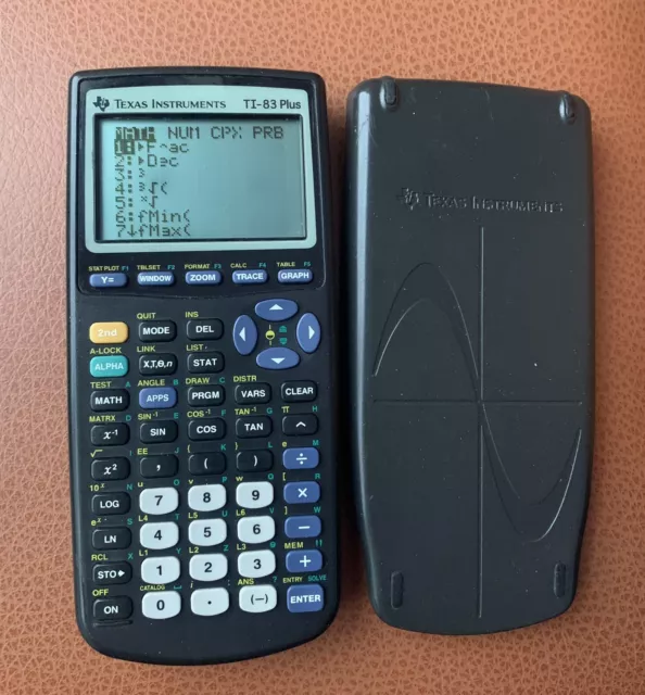 Texas Instruments TI-83 Graphing Calculator Vertical Lines AS-IS