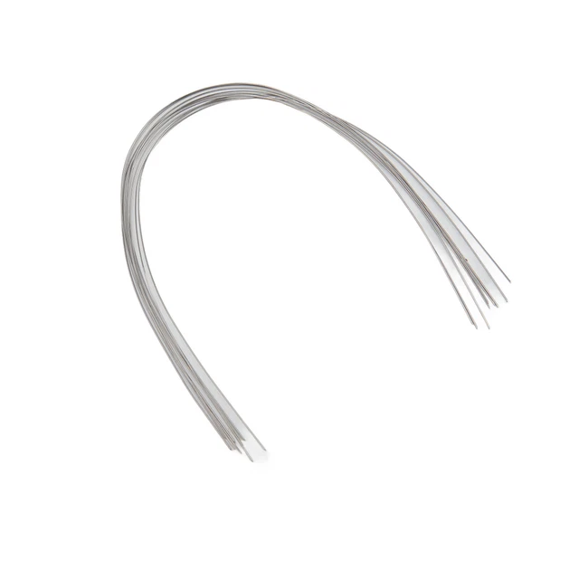 100 Archi Ortodontici AZDENT NiTi Super Elastici, Forma Ovale, Filo Dentale