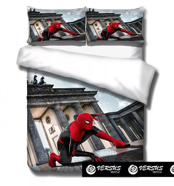 Spiderman Set Letto Spider Copripiumone Federa Duvet Cover Set DUVSP05