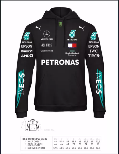 Felpa uomo fan formula 1 Lewis Hamilton AMG winter gift idea