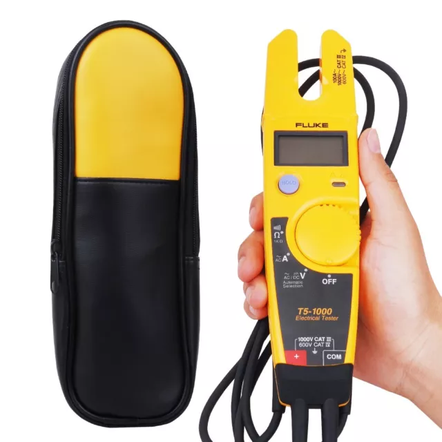 Fluke T5-1000 Voltage Continuity Current Tester 1000V CAT III with Carrying Case
