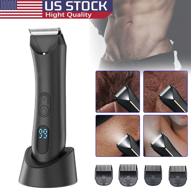 SEJOY T8S Men's Body & Groin Trimmer - Electric Ball Trimmer With 4 Guards, Waterproof, Cordless 8 thumbnail image