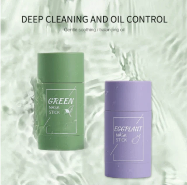 Bastone maschera tè verde olio pulito viso acne controllo punti neri pori pulizia profonda UK^