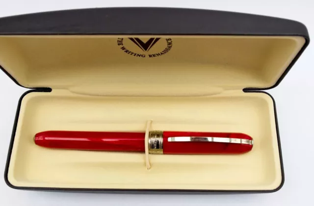 Visconti "Rembrandt" Fountain Pen - Red - Broad Nib.