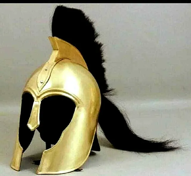 Medieval Halloween  Knight Crusader Greek  Achilles Spartan Movie Warrior Helmet
