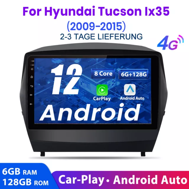 9" Android 12.0 Autoradio BT GPS NAVI WIFI Für IX35 Tucson 2009-2015 6+128G DAB+