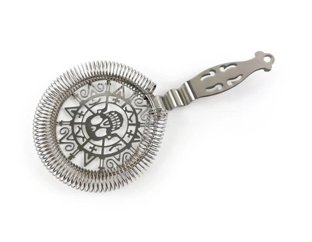 Skull Barsieb Strainer für Shaker Dry Gin Barsupply Baccardi Rum Barzubehör