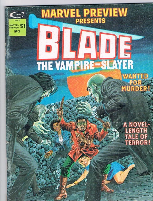 Marvel Preview #3-(magazine) Blade, 1st app Jaml Afari; Marvel 1975