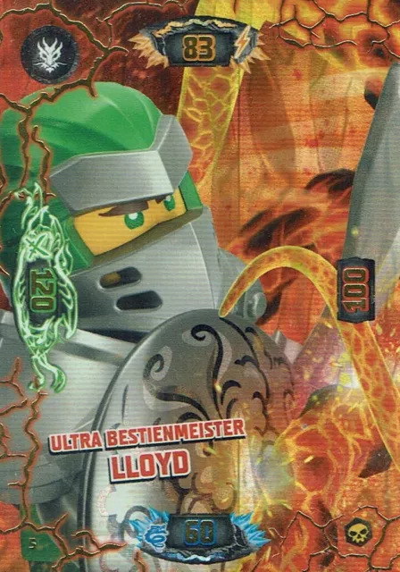 Lego ninjago Serie 6 La Isola TCG Mappa No. 5 Ultra Bestienmeister Lloyd