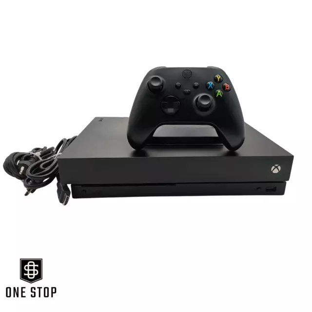 Console Microsoft Xbox One X Nera Da 1TB Completa Controller Originale e Cavi