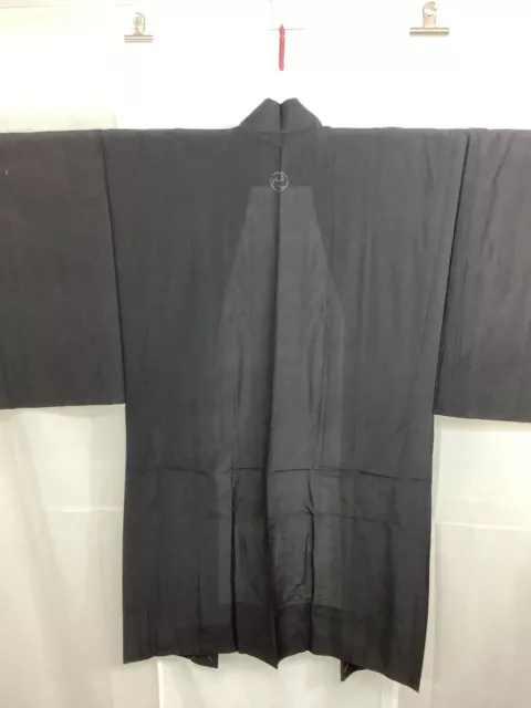 Japanese Vintage Kimono Haori Jacket See-through crest Height 42.12inch used