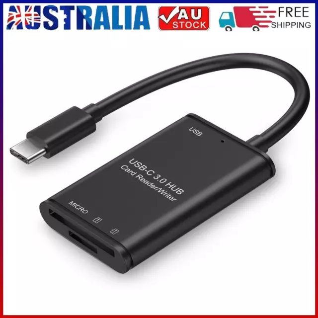 USB Type 3.1 C to USB 3.0 OTG Adapter Memory Card Reader for Laptop Smartphone #