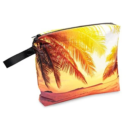 Bag for Swimsuit - Medium Waterproof Reversable Dry Pouch with Zipper