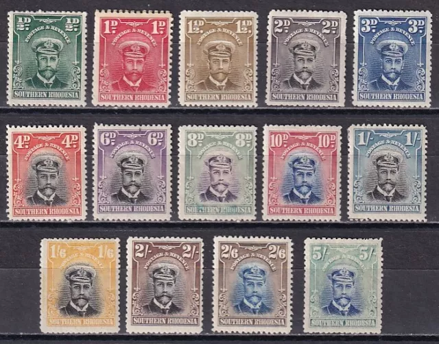 Southern Rhodesia 1924 SG 1-14 MLH VF
