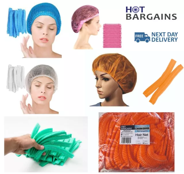 Disposable Hair Nets For Catering | Head Cover Mob Caps Non Woven Anti Dust Hats