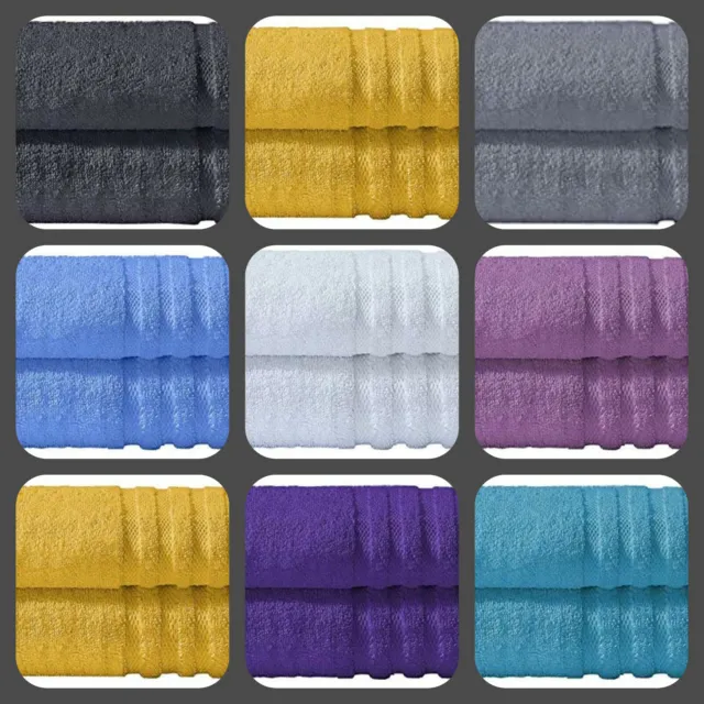 100% Egyptian Cotton Pair Of Bath Towel Sheets - 90 x 140cm - 500 GSM - 8 Colour