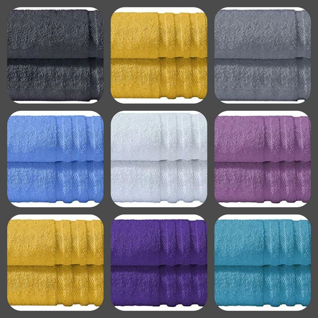 100% Egyptian Cotton Pair Of Bath Towel Sheets - 90 x 140cm - 500 GSM - 8 Colour