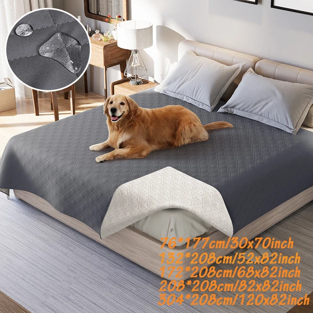 Quilted Bed Cover Mattress Protector Waterproof Pet Sofa Mat Bed Blanket Home