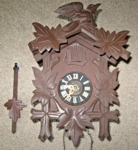 Vintage Black Forest German Cuckoo clock - Parts or Repair