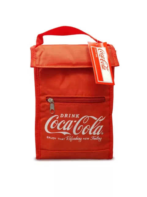 NEW Coca-Cola Lunch Bag Cooler with Handle Coke Insulated Sack Tote - Free Ship!