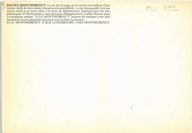 CPM Montmorency La rue des Granges FRANCE (1332472) 2