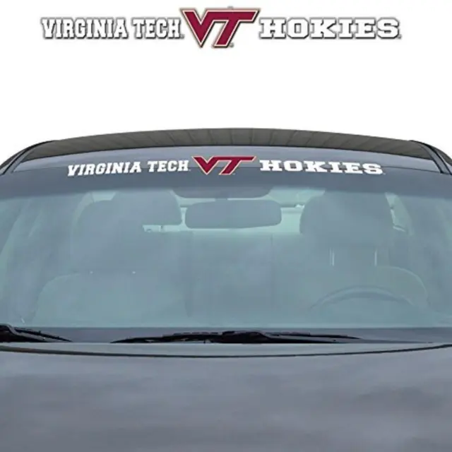 Virginia Tech Hokies Auto Windshield Decal [NEW] Wind Shield Sticker Emblem