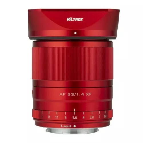 Red Viltrox 23mm F1.4 Auto Focus Large Aperture Lens for Fuji X-T4 T3 T2 Camera