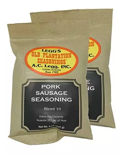 A.C. Legg Blend 10 Pork Sausage Seasoning 2 Packs - 8 Ounce each
