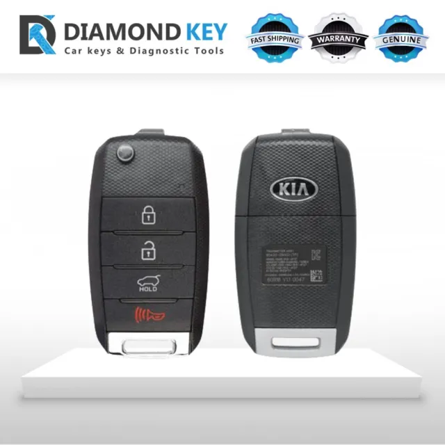 Genuine Kia Sportage 2016-2020 Remote Head Flip Key 4Buttons 433Mhz -95430-D9100