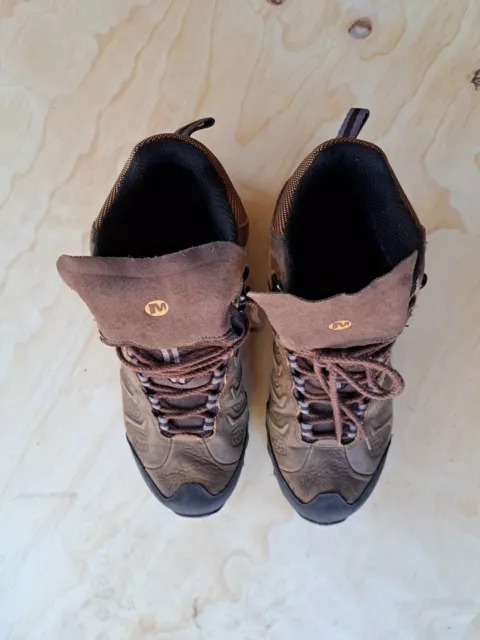 MERRELL BITTER ROOT Mid Waterproof Hiking Boots Mens Size US 8.5 UK 8 ...
