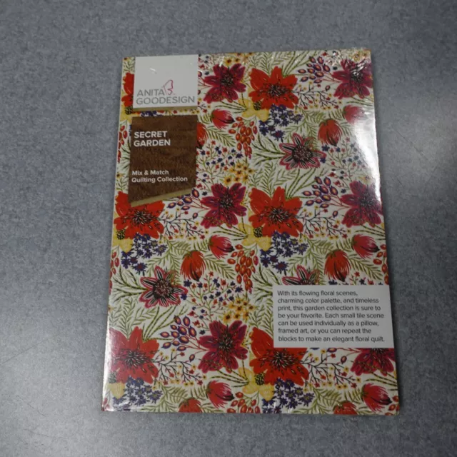 Anita Goodesign secret garden mix and match quilting collection Embroidery Desig