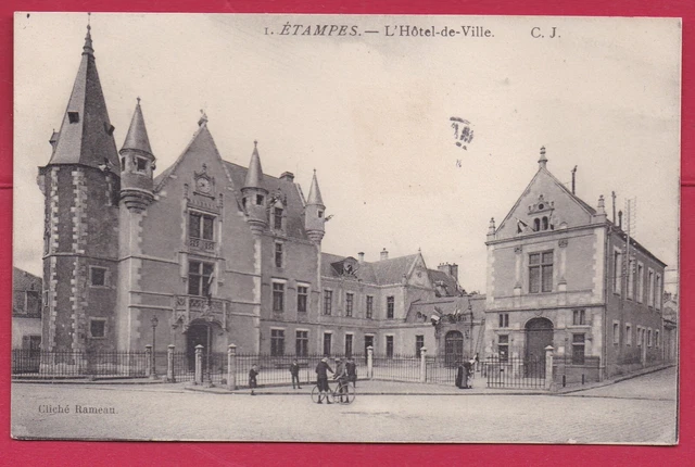 K. 91 ORSAY. Rue de Paris vers Bouvèche 1911 Epicerie et Boucherie