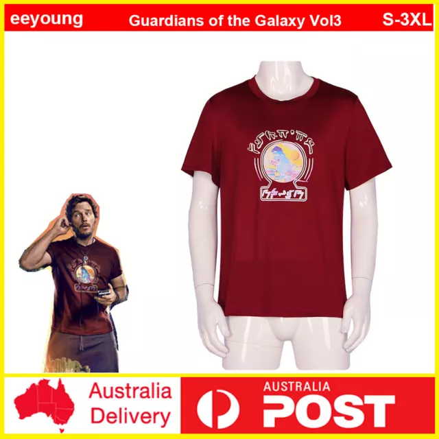 Star-Lord T-Shirt Short sleeve Guardians of the Galaxy Vol.3 Cosplay Costume Tee