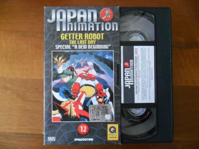Videocassetta VHS Japan Animation Getter Robot  De Agostini 12