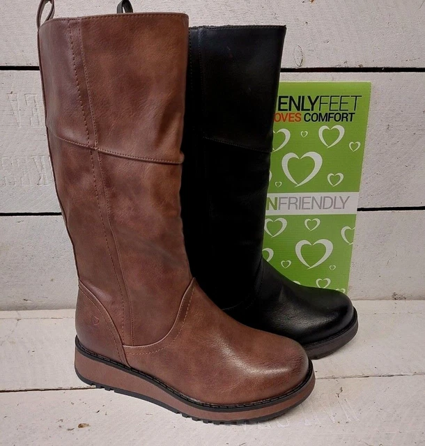 LADIES HEAVENLY FEET Pacific 2 Mid Calf Zip Up Boots 40.00