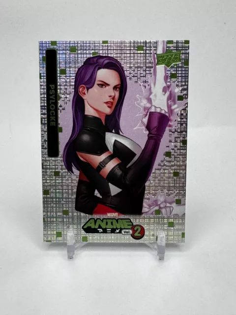 Psylocke 2023 Upper Deck Marvel Anime Vol 2 Thatched Foil #69