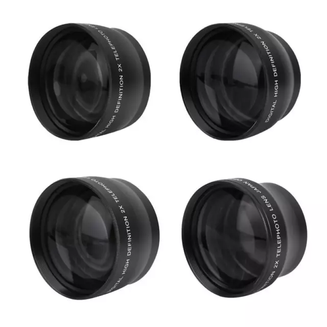 37mm/52mm/55mm/58mm 2X Magnification Telephoto Tele Converter Lens for SLR Camer