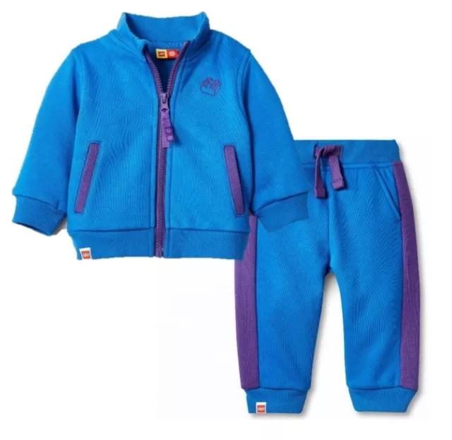 LEGO Bebé Chándal Cremallera Sudadera Chaqueta & Corredor Pantalones Azul X