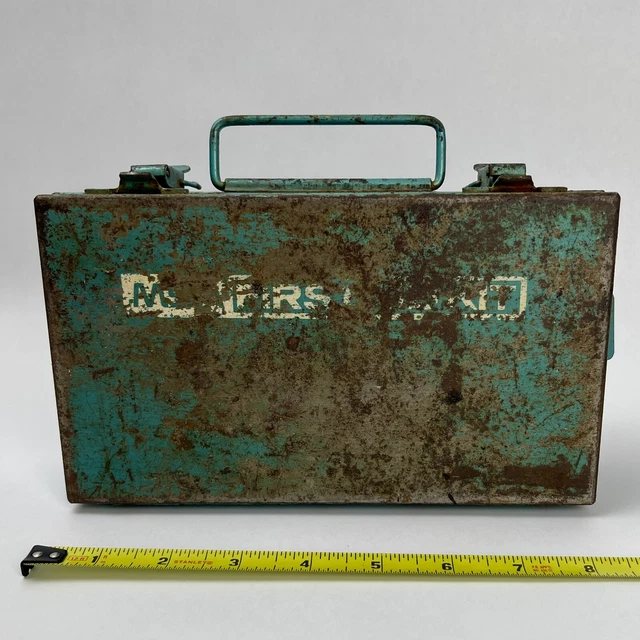 Vintage Mine Safety Appliance Company MSA 10 Unit Metal First Aid Kit Box HN31