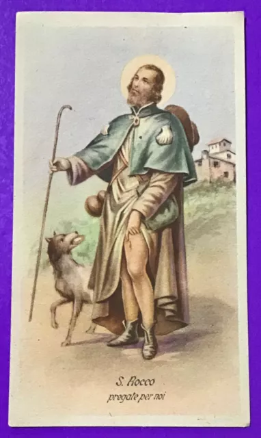 Santino Holy Card, San Rocco -Rif. 6960